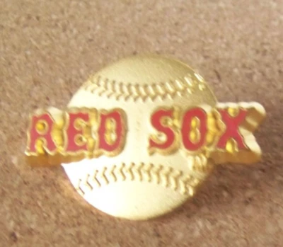 Boston Red Sox name w/ gold ball pin 1998 3D MLB c43488 - Image 1 of 4