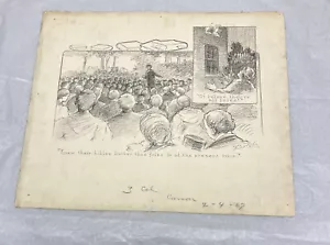 1907 Pittsburgh Newspaper Illustration Sketch William Batch Preacher Bible - Picture 1 of 12