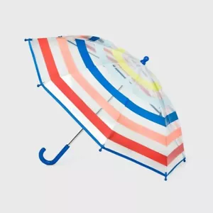 Cat & Jack- Toddler Striped Stick Umbrella Blue/White - Picture 1 of 6