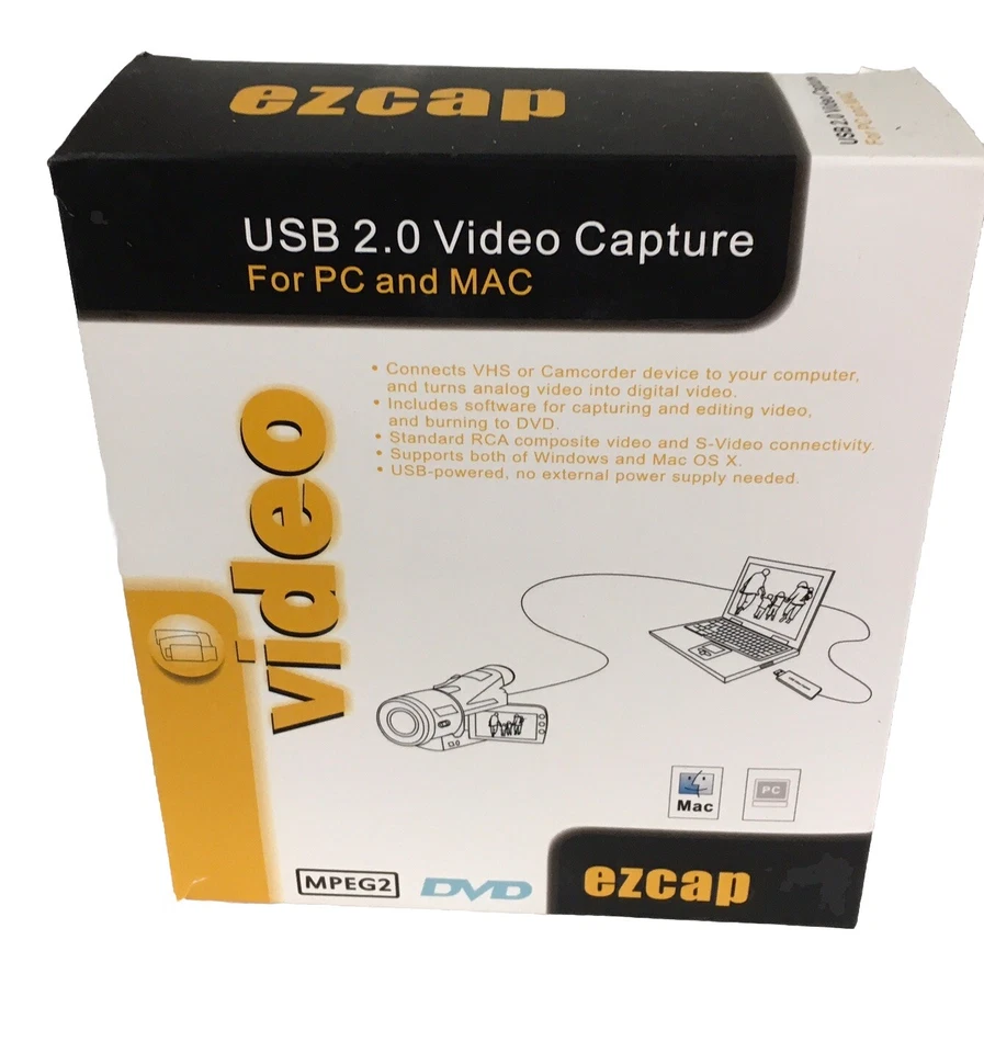 EZCap Video USB 2.0 Video Capture For PC And MAC #MPEG2 DVD - Image 1 of 4