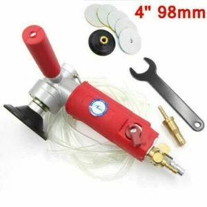 4" Portable Pneumatic Wet Polisher Wet Grinder Sander For Granite Marble Stone - Picture 1 of 8