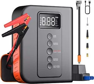 Portable Car Jump Starter with Air Compressor 6000A 150PSI Battery Jump Starter - Picture 1 of 7