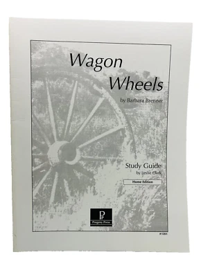 Wagon Wheels Study Guide by Leslie Clark Home Edition Progeny Press 1993 - Image 1 of 4