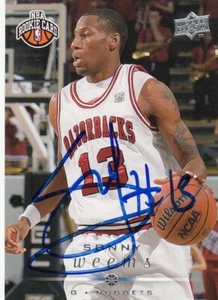 Denver Nuggets Sonny Weems 2008 Upper Deck Rookie Signed IP Autograph Card - Picture 1 of 1