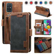 For Samsung Note 20 10 S20 FE S21 S22 Ultra S10 S9+ Megantic Leather Wallet Case