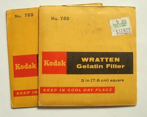 KODAK WRATTEN GELATIN FILTER NO 78B 3" or 75mm Square - Bild 1 von 4
