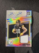 2021 Donruss Optic Pat Freiermuth Holo Prizm RC Rookie Patch Auto #18/25