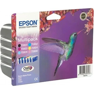 Epson T0807 Multipack Colibri 6 cartouches Stylus Photo series - Picture 1 of 1