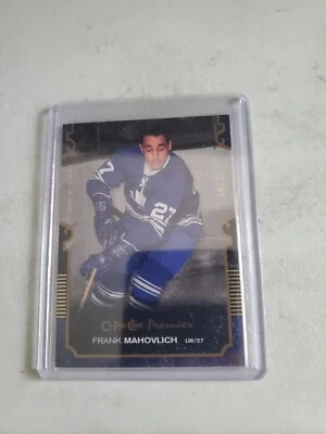 2007-08 FRANK MAHOVLICH OPC PREMIER GOLD HOCKEY CARD TORONTO MAPLE LEAFS. 69/75. - Image 1 of 2