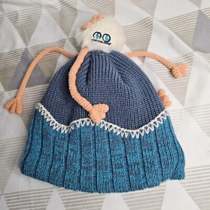 Wedze Kinder Yeti Bommel Ski Mütze Doppelstrick weich und warm  - Bild 1 von 3