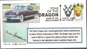 Year of the Dragon- 2024- Pictorial Cancel- FDC - McIntosh Cachets - Picture 1 of 1