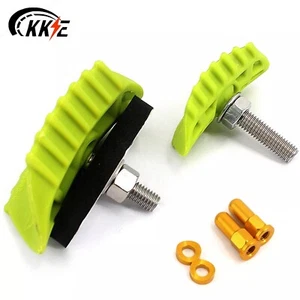 KKE 1.6 & 2.15 Nylon Rim Lock & Gold Alu Cover & Washer Fit Dirt Bike Motorcycle - Picture 1 of 10