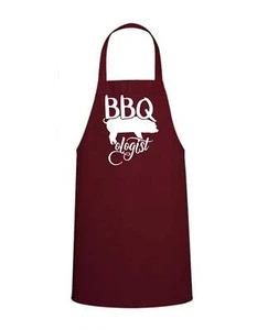 BBQ ologist Apron | Commercial-Grade, Vibrant Burgundy, 100% Spun Polyester - Picture 1 of 1