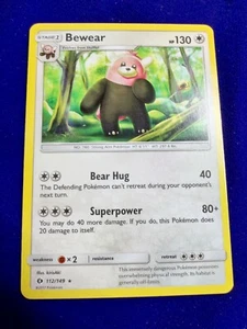 Bewear | LP | Sun & Moon 112/149 | Rare | Pokemon - Picture 1 of 1