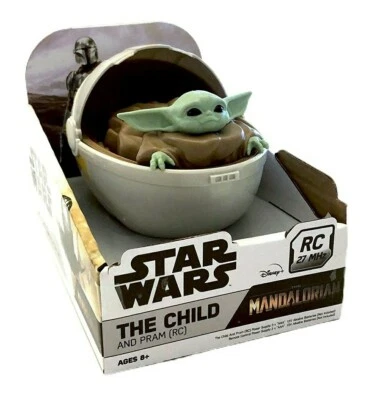 STAR WARS Baby Yoda THE CHILD GROGU AND PRAM (Hover Pod Carrier)   (RC) - Image 1 of 4