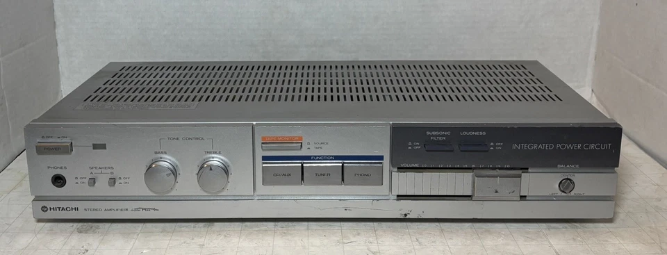 Amplificador integrado estéreo Hitachi HA-1 - de colección - probado y funciona Foto 1 de 4