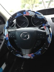 US Navy Military Steering Wheel Cover And Seatbelt Cover Combo - Picture 1 of 4
