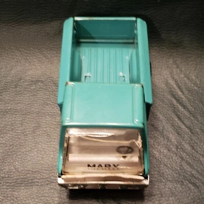 Vintage Marx Toys Teal 6" Pick-up Truck Metal - Made In Japan - Image 1 of 4