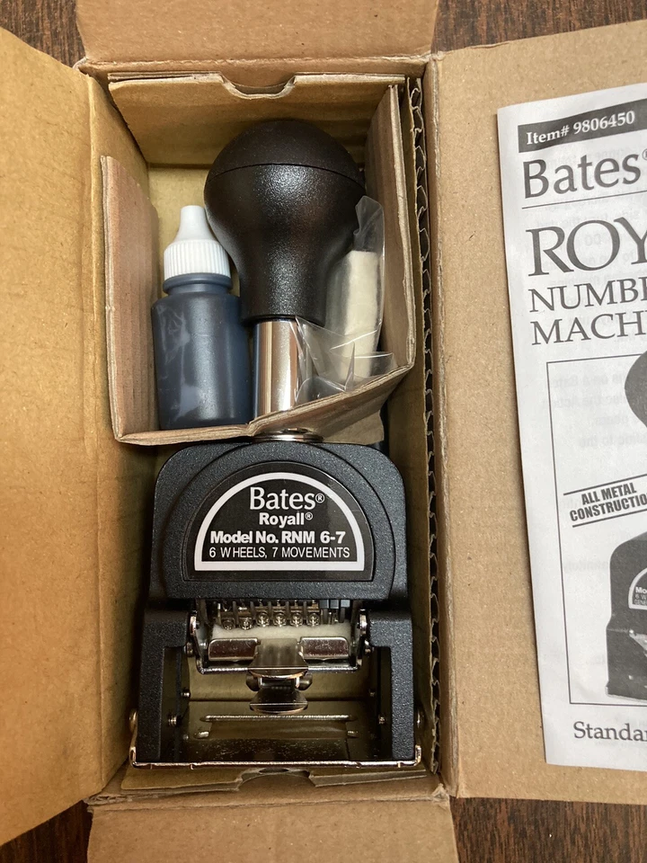 BATES ROYALL AUTOMATIC NUMBERING MACHINE MODEL RNM 6-7 - Image 1 of 4