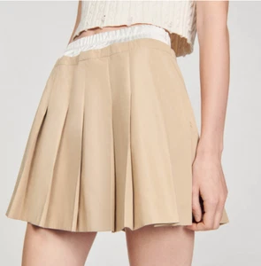 Sandro Paris Women's Skirt Size 38 FR / M Pleated Mini Skirt SFPJU01166 - Picture 1 of 11
