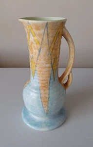 Art deco 1930s Delcroft Ware ceramic patterned jug - Picture 1 of 8