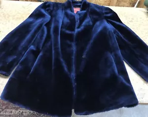 Vintage Sasson Stunning Fur Midi Womens Long Sleeve Winter Coat Union Sz 12 Pics - Picture 1 of 10