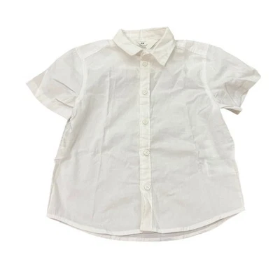 H&M Kids White Button Up Shirt 3-4Y Boys Formal Dress Top 4T EUC 100% Cotton - Image 1 of 4