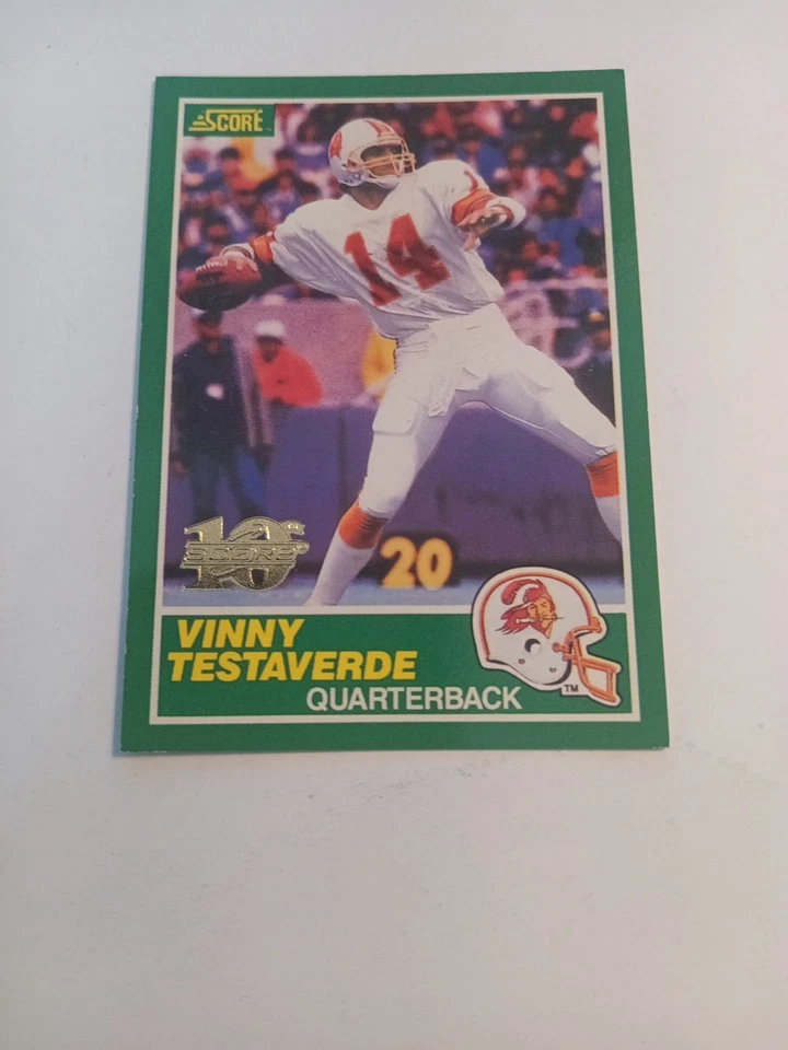 1999 SCORE 10TH ANNIVERSARY /1989 VINNY TESTAVERDE BUCS - Image 1 of 4