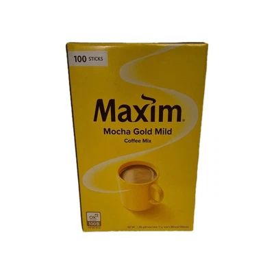 100 Palitos Maxim Mocha Oro Mezcla de Café Suave Instantáneo Coreano Envío Gratis, Vendedor de EE. UU. Foto 1 de 4