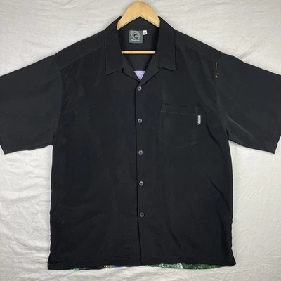 Rietveld Shirt Mens 2XL XXL Black Beautiful Mermaid Vintage Hawaiian Made In USA - Image 1 of 4