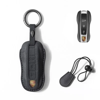 Remote Car Fob Key Cover Case For Porsche Cayenne Panamera Taycan 911 Protective Foto 1 de 4