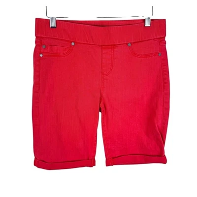 Liverpool Los Angeles Coral Elastic Waist Mid Rise Pull On Bermuda Shorts Size 2 - Image 1 of 4