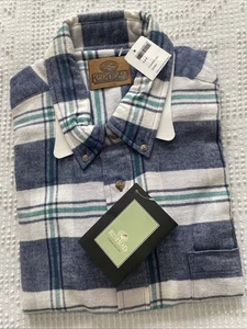 RedHead 2XL Blue Plaid Flannel Denim Long Sleeve Fleece Shirt Mens NWT - Picture 1 of 4