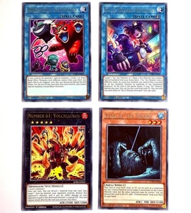 SET Yu-Gi-Oh! 4 Karten 1st Edition JUSH Justice Hunters in englisch NM (06) - Picture 1 of 1