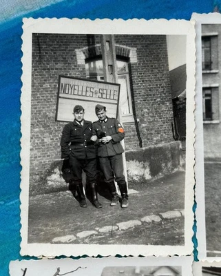 LOT PHOTOS WW2 ALLEMANDS WEHRMACHT CASERNE NOYELLES SUR SELLE NORD DENAIN DOUCHY - Photo 1/4