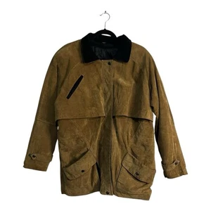 G4000 Echtleder Mantel Western Cowboy Style mittellang Steppfutter Herren M - Bild 1 von 23