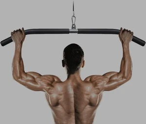 Lyndwin 37" LAT Pulldown Bar Cable Attachment Curl Tricep Press Gym Workout - Picture 1 of 6