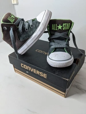Zapatillas Infantiles Converse All Star 760866F Chuck Taylors Grn/Brw/Gris EE. UU. 6 EUR 22 Foto 1 de 4