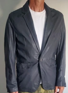 Chaqueta Blazer Para Hombres THEORY Afton Cordero Cuero Solapa Un Botón Talla M - Imagen 1 de 18