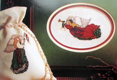 ÁNGELES DEL VIEJO MUNDO Navidad Contado Punto de Cruz Kit 2 Proyectos Foto 1 de 3