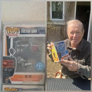 1x Signed John Leeson Funko POP - Doctor Who/The Sarah Jane Adventures - Picture 1 of 1