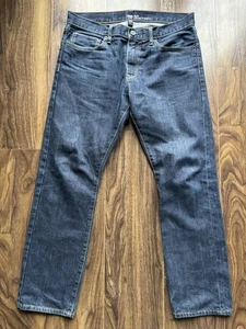 Denim con ribete hueco W36 L30 calce ajustado/pierna recta “enjuague de arcilla” nuevo sin etiquetas precio de venta sugerido por el fabricante 89 GBP - Imagen 1 de 16