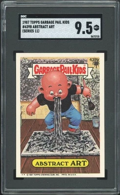 Garbage Pail Kids 11th Series #439B Abstract Art Os11 SGC 9.5 MINT + Not PSA - Image 1 of 2
