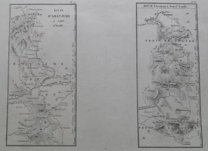 1831 DE LABORDE Mapa Ruta Caminos "Route d'Aranjuez a Jaen" - Imagen 1 de 1