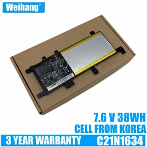 Weihang C21N1634 Battery for Asus Vivobook R542UR X542U FL5900L FL8000U A580U - Picture 1 of 3