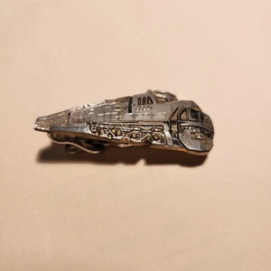 Union Pacific 6900 Silvertone w/Goldtone Accents TRAIN ENGINE TIE CLIP by Swank - Picture 1 of 3