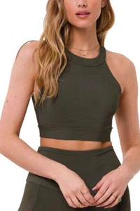 Onzie High Neck Cropped Top 3789 - Picture 1 of 39