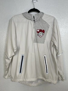 Ole Miss Rebels 1/4 Zip Pullover Herren Größe Small Weiß Jacke - Bild 1 von 6