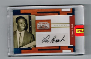LOU BROCK 2010 PANINI CENTURY COLLECTION AUTO GOLD POSTMARK # 2/5 ST LOUIS HOF - Picture 1 of 1