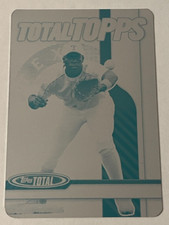 2004 Topps Total Alfonso Soriano #TT27 Yellow PRINTING PRESS PLATE #1/1